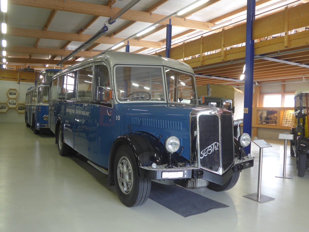 (221'988) - Murer, Jona - Nr. 10 - FBW/T�scher (ex VZO Gr�ningen Nr. 10; ex Richter, Z�rich; ex VZO Gr�ningen Nr. 10) am 18. Oktober 2020 in Wetzikon, FBW-Museum