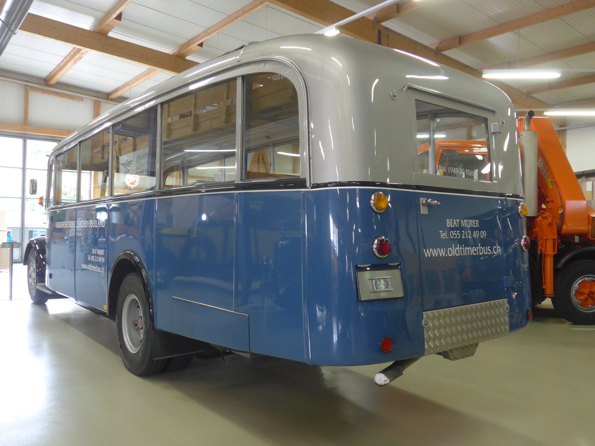 (221'997) - Murer, Jona - Nr. 10 - FBW/T�scher (ex VZO Gr�ningen Nr. 10; ex Richter, Z�rich; ex VZO Gr�ningen Nr. 10) am 18. Oktober 2020 in Wetzikon, FBW-Museum
