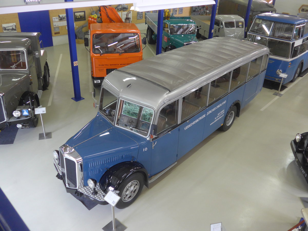 (221'999) - Murer, Jona - Nr. 10 - FBW/T�scher (ex VZO Gr�ningen Nr. 10; ex Richter, Z�rich; ex VZO Gr�ningen Nr. 10) am 18. Oktober 2020 in Wetzikon, FBW-Museum