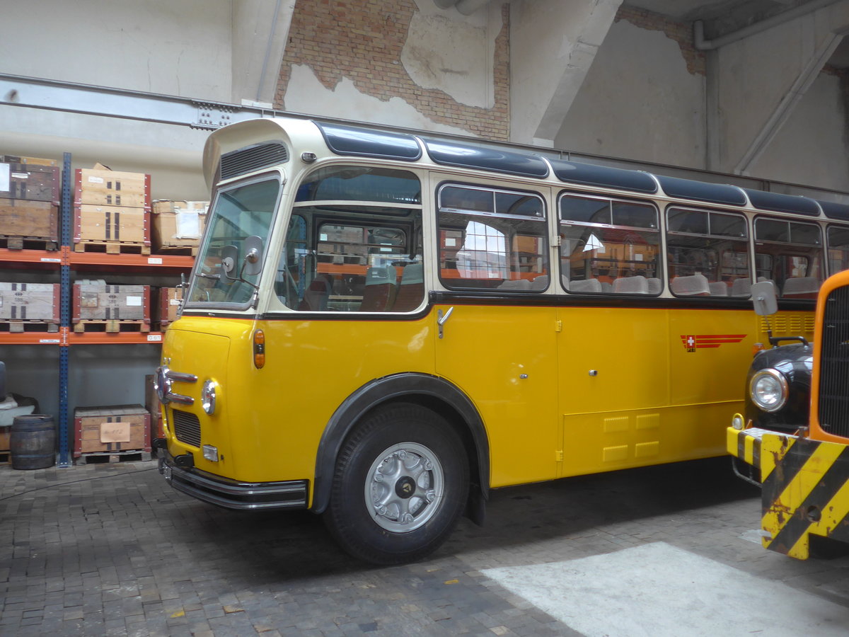 (222'279) - Oldtimer Club Saurer, Arbon - Saurer/Saurer (ex Ryffel, Z�rich; ex M+79'500; ex P 24'136; ex P 21'736) am 21. Oktober 2020 in Arbon, Saurermuseum Depot (Teilaufnahme)