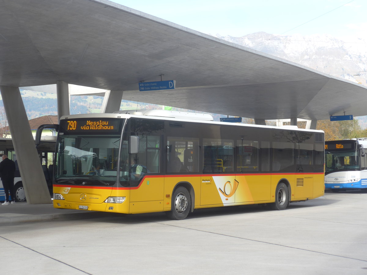 (222'390) - PostAuto Ostschweiz - SG 356'506 - Mercedes (ex Schmidt, Oberb�ren) am 22. Oktober 2020 beim Bahnhof Buchs
