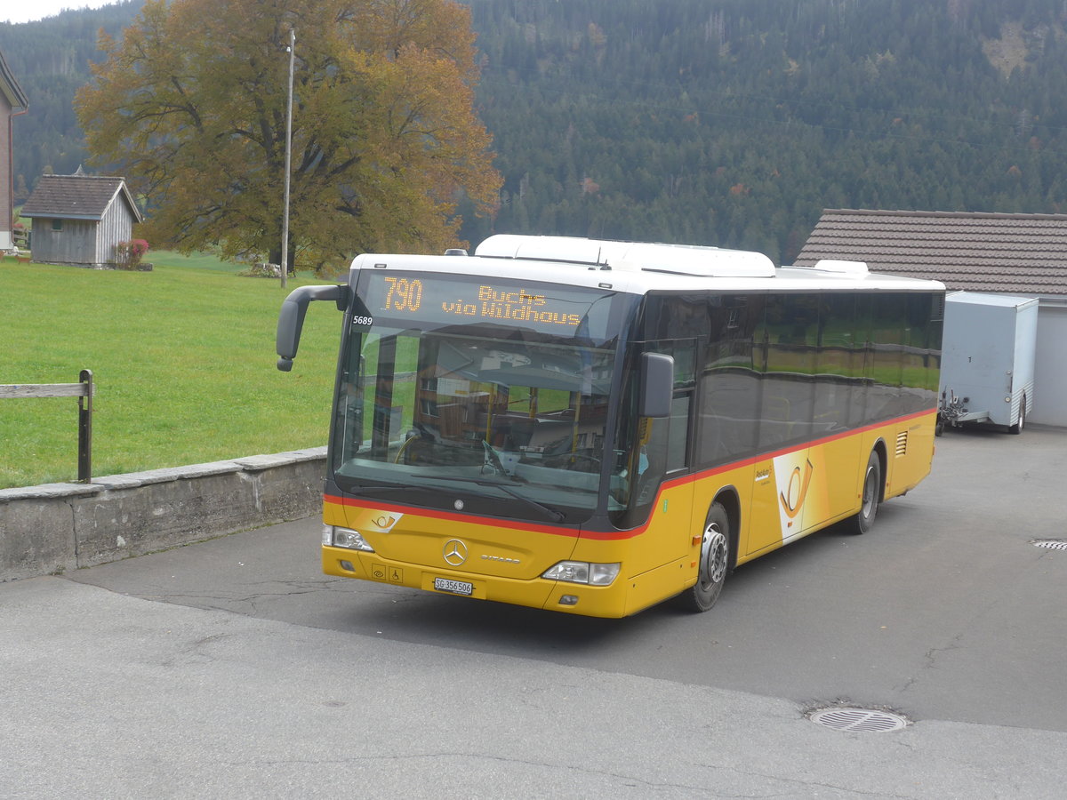 (222'432) - PostAuto Ostschweiz - SG 356'506 - Mercedes (ex Schmidt, Oberb�ren) am 22. Oktober 2020 in Wildhaus, Dorf
