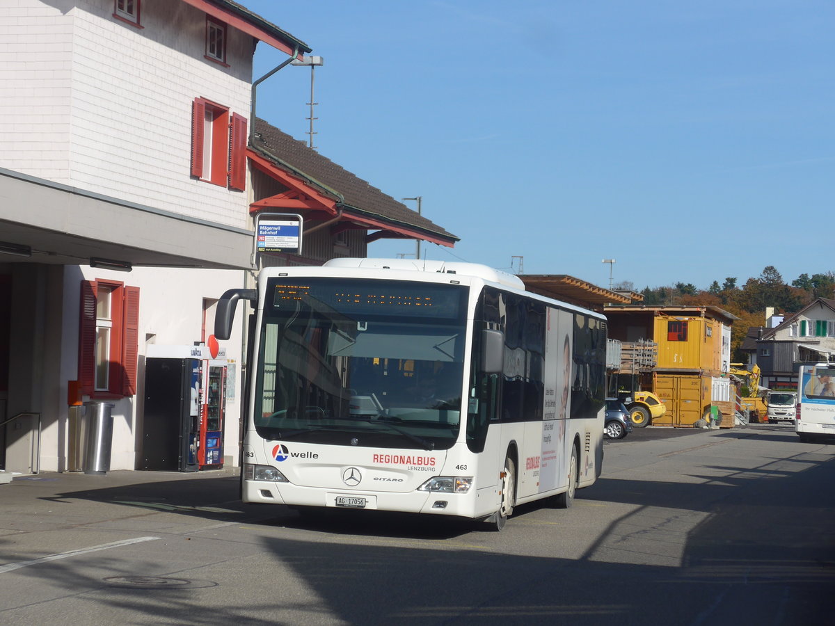 (222'679) - Knecht, Windisch - Nr. 463/AG 17'056 - Mercedes am 25. Oktober 2020 beim Bahnhof M�genwil