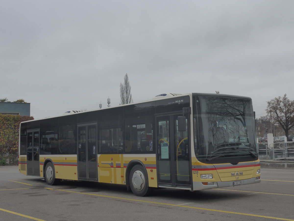 (222'928) - STI Thun - Nr. 129/BE 800'129 - MAN am 30. November 2020 bei der Schiffl�ndte Thun