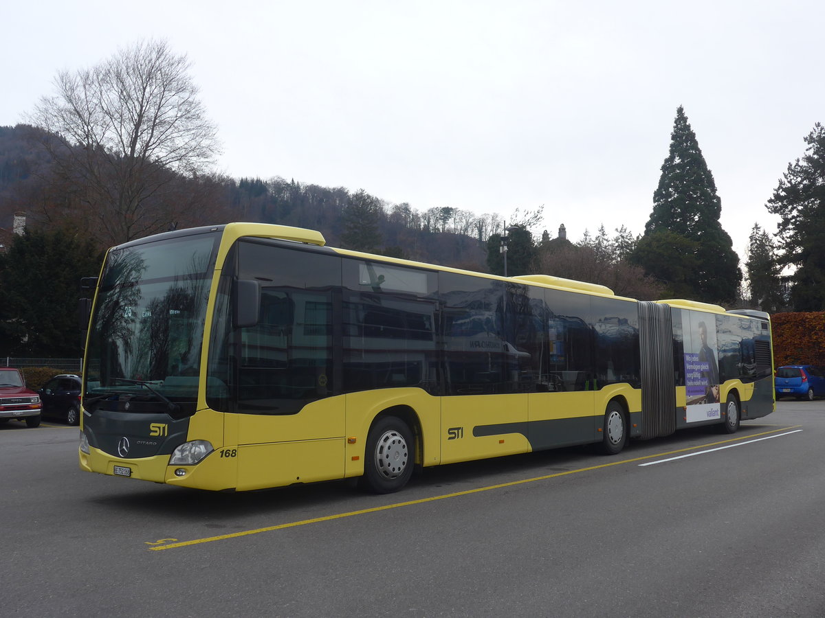 (223'048) - STI Thun - Nr. 168/BE 752'168 - Mercedes am 20. Dezember 2020 bei der Schiffl�ndte Thun