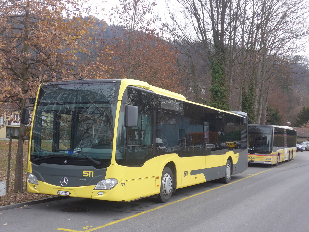 (223'062) - STI Thun - Nr. 174/BE 752'174 - Mercedes am 21. Dezember 2020 bei der Schiffl�ndte Thun