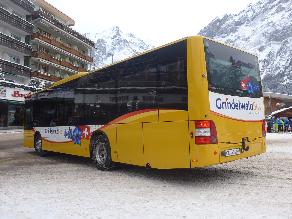 (223'152) - Grindelwaldbus, Grindelwald - Nr. 24/BE 364'408 - MAN/G�ppel am 27. Dezember 2020 beim Bahnhof Grindelwald