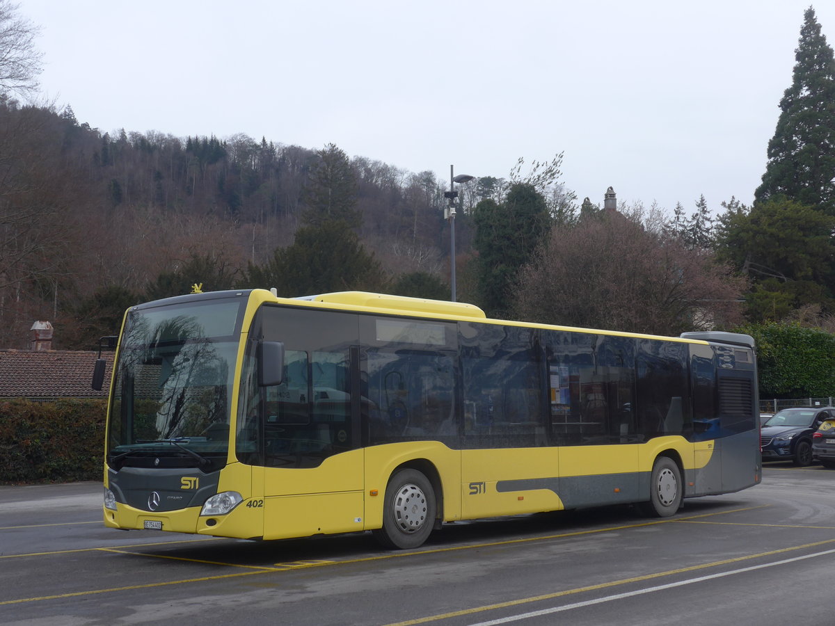 (223'181) - STI Thun - Nr. 402/BE 754'402 - Mercedes am 31. Dezember 2020 bei der Schiffl�ndte Thun
