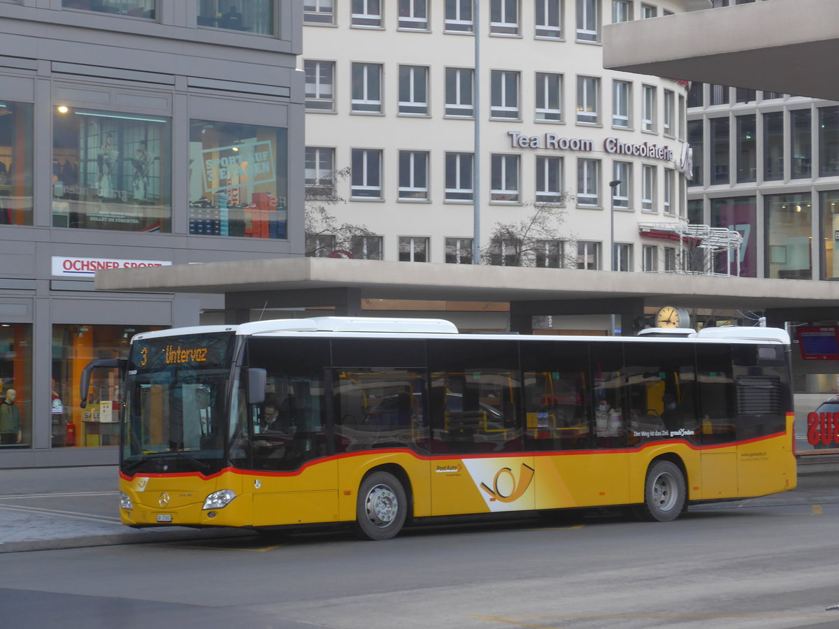 (223'198) - D�nser, Trimmis - GR 27'692 - Mercedes am 2. Januar 2021 beim Bahnhof Chur