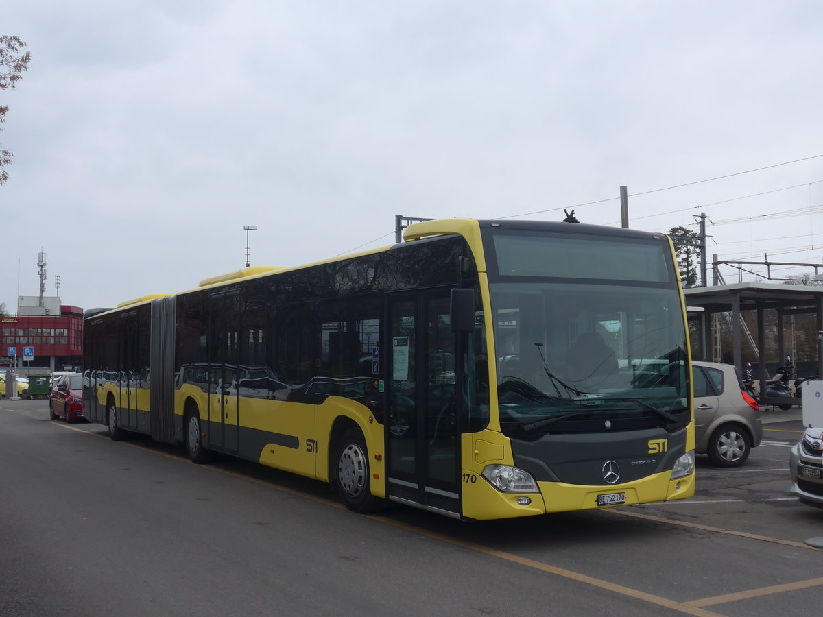 (223'280) - STI Thun - Nr. 170/BE 752'170 - Mercedes am 5. Januar 2021 in Thun, CarTerminal