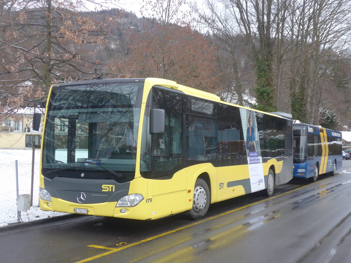 (223'294) - STI Thun - Nr. 179/BE 752'179 - Mercedes am 25. Januar 2021 bei der Schiffl�ndte Thun