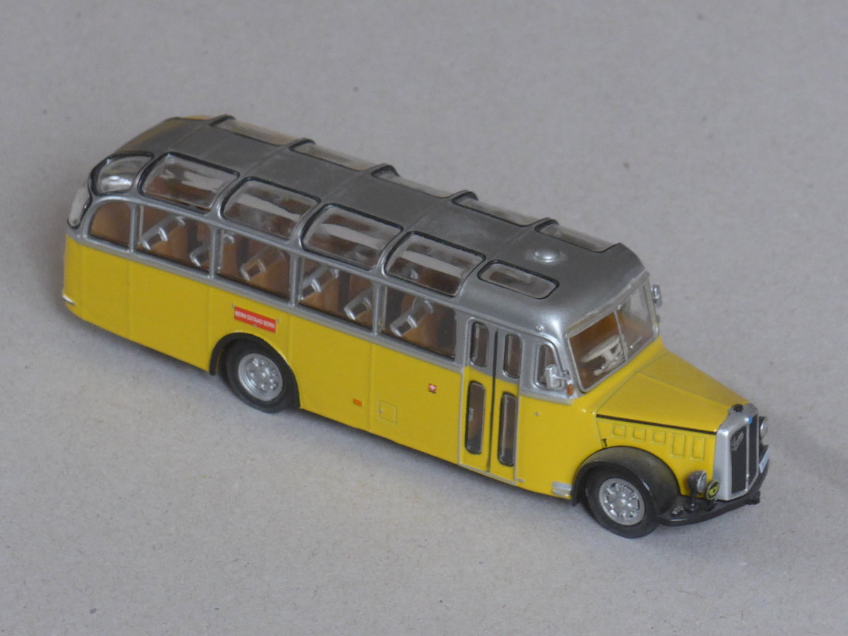 (223'334) - PTT-Regie - P 12'723 - Saurer am 2. Februar 2021 in Thun (Modell)