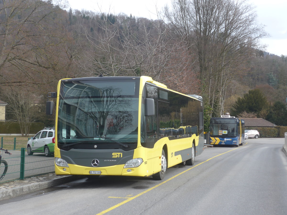 (223'362) - STI Thun - Nr. 180/BE 752'180 - Mercedes am 5. Februar 2021 bei der Schiffl�ndte Thun
