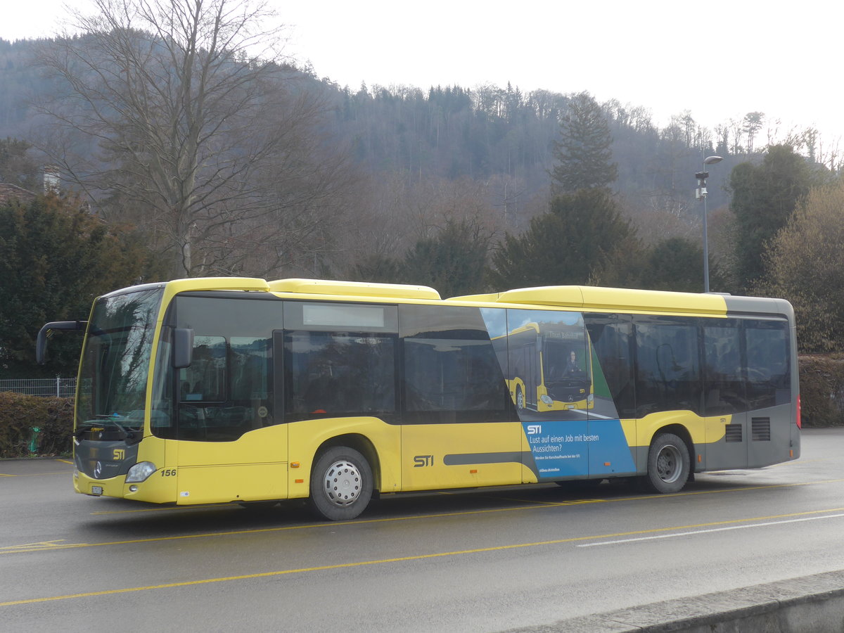 (223'558) - STI Thun - Nr. 156/BE 752'156 - Mercedes am 16. Februar 2021 bei der Schiffl�ndte Thun
