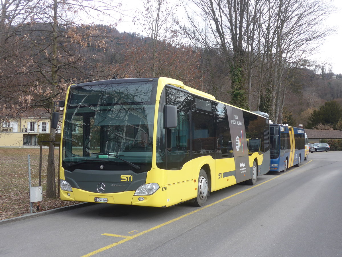 (223'621) - STI Thun - Nr. 176/BE 752'176 - Mercedes am 18. Februar 2021 bei der Schiffl�ndte Thun