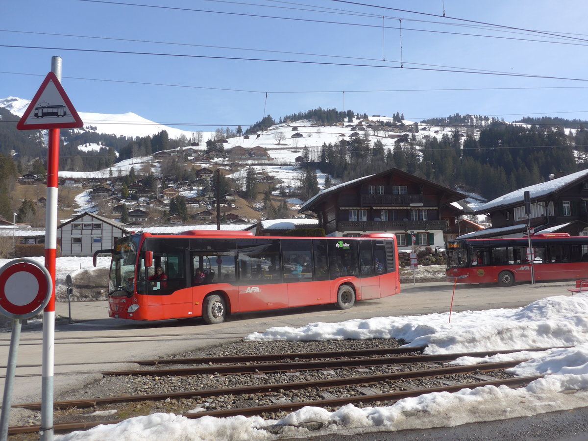 (223'632) - AFA Adelboden - Nr. 54/BE 611'056 - Mercedes am 19. Februar 2021 beim Bahnhof Lenk
