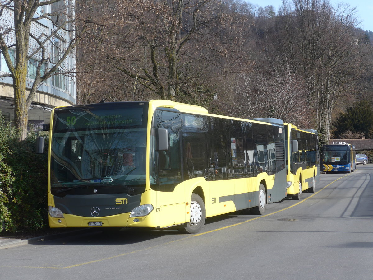 (223'639) - STI Thun - Nr. 174/BE 752'174 - Mercedes am 19. Februar 2021 bei der Schiffl�ndte Thun