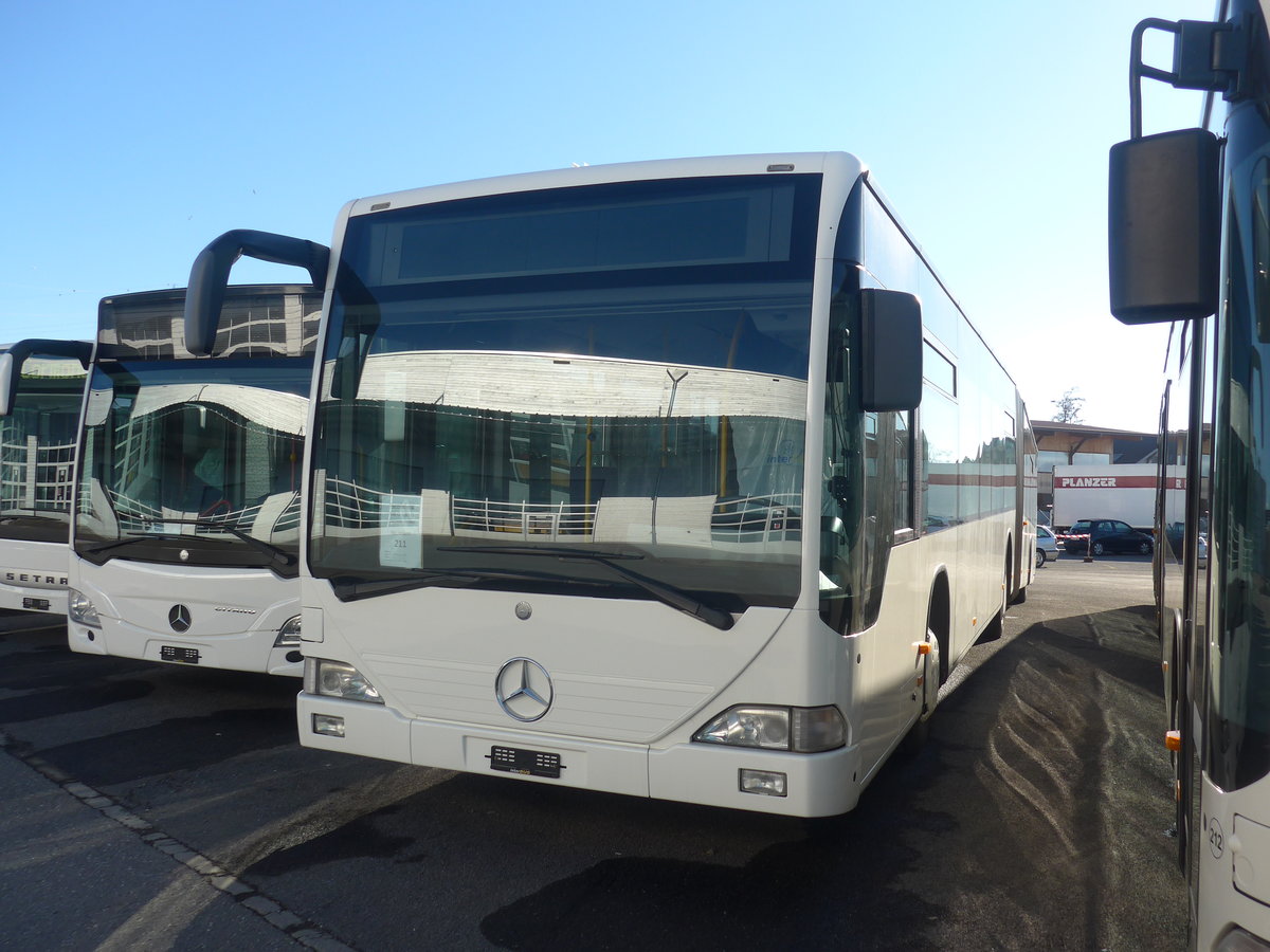 (223'671) - Interbus, Yverdon - Nr. 211 - Mercedes (ex BVB Basel Nr. 792; ex VZO Gr�ningen Nr. 24) am 21. Februar 2021 in Kerzers, Interbus