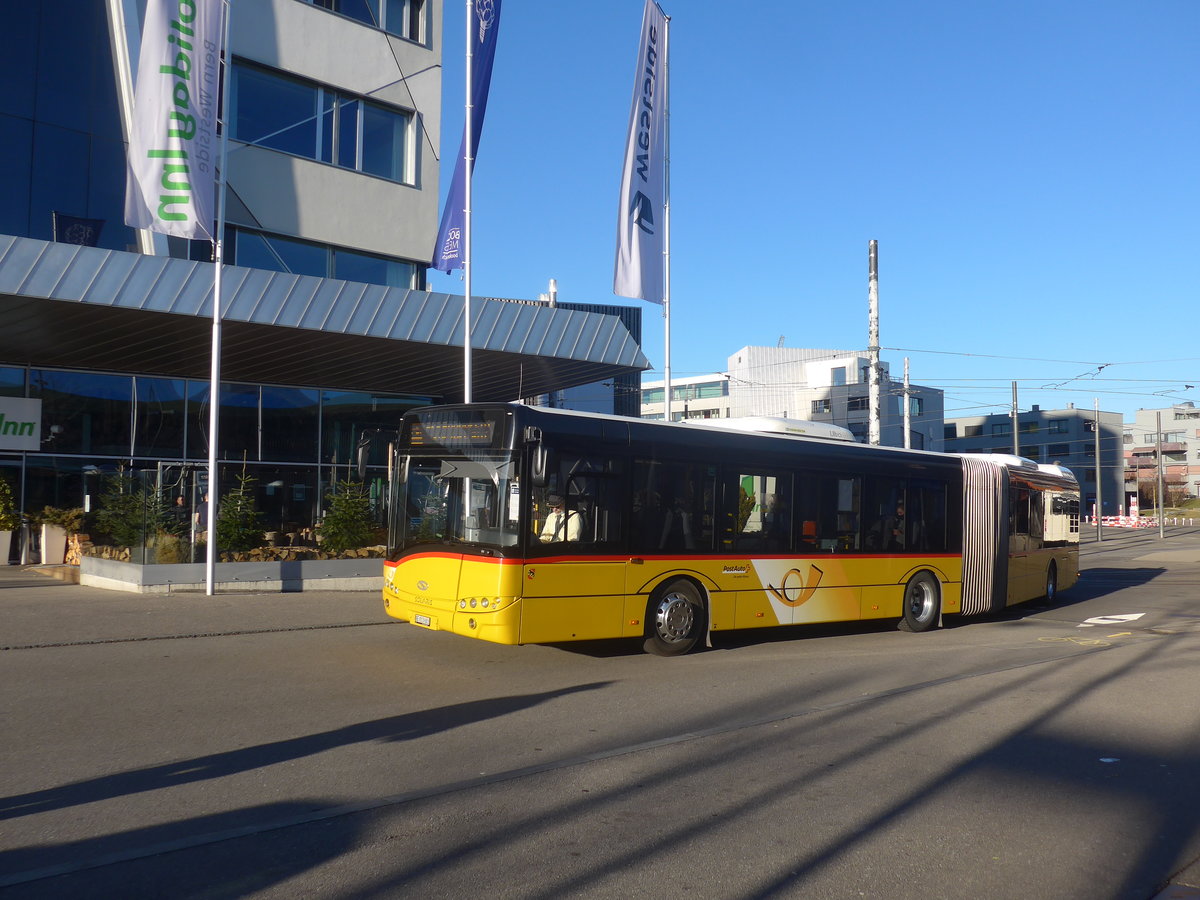 (223'697) - PostAuto Bern - Nr. 683/BE 813'683 - Solaris am 21. Februar 2021 beim Bahnhof Bern B�nnen Westside