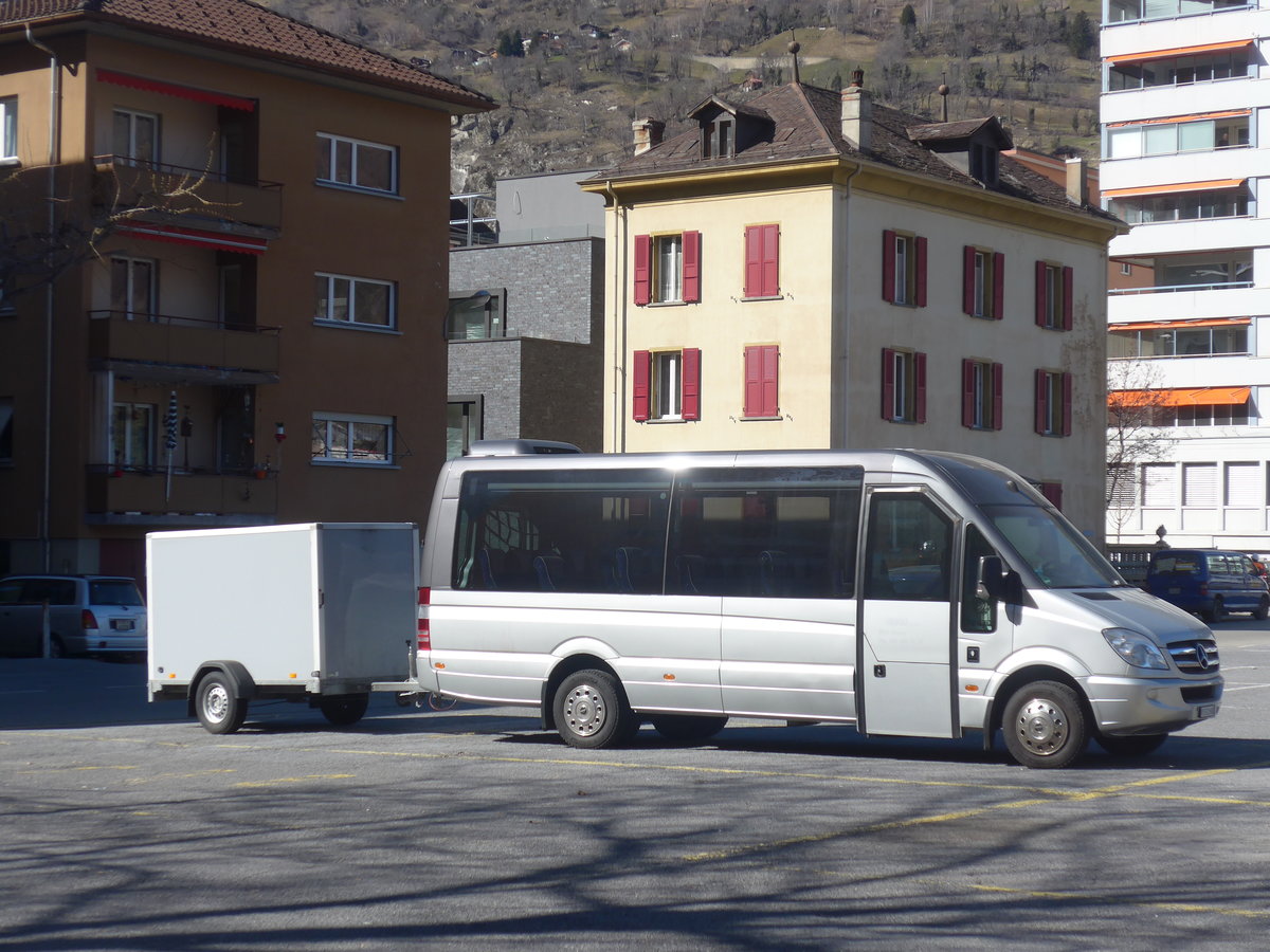 (223'907) - N&S-Tours, Glis - VS 512'600 - Mercedes am 2. M�rz 2021 in Brig, Postgarage