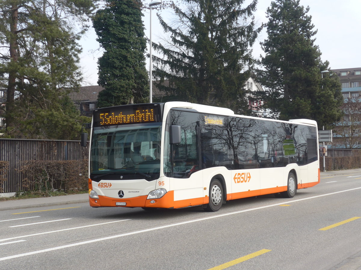 (223'929) - BSU Solothurn - Nr. 95/SO 172'095 - Mercedes am 4. M�rz 2021 beim Hauptbahnhof Solothurn