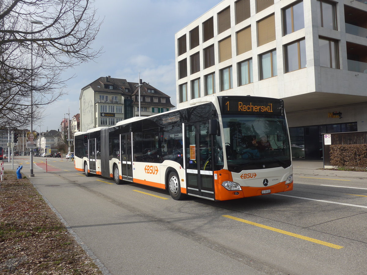 (223'938) - BSU Solothurn - Nr. 60/SO 189'060 - Mercedes am 4. M�rz 2021 beim Hauptbahnhof Solothurn