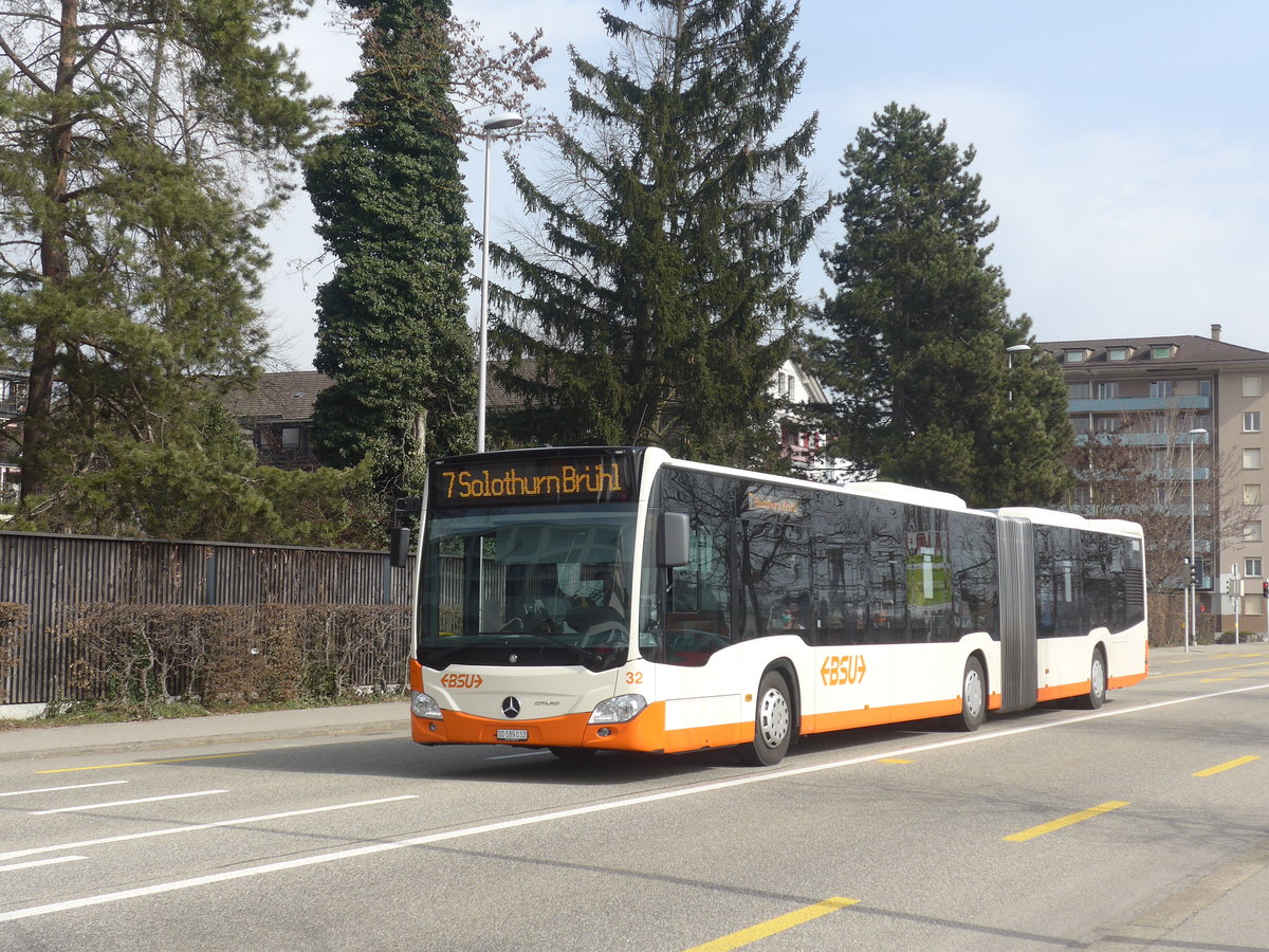 (223'939) - BSU Solothurn - Nr. 32/SO 189'032 - Mercedes am 4. M�rz 2021 beim Hauptbahnhof Solothurn