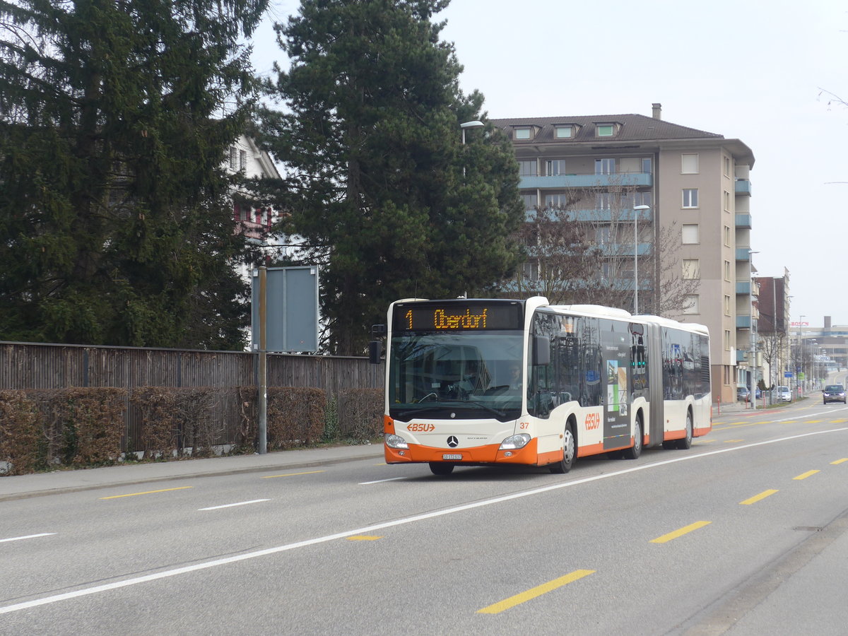 (223'942) - BSU Solothurn - Nr. 37/SO 172'037 - Mercedes am 4. M�rz 2021 beim Hauptbahnhof Solothurn