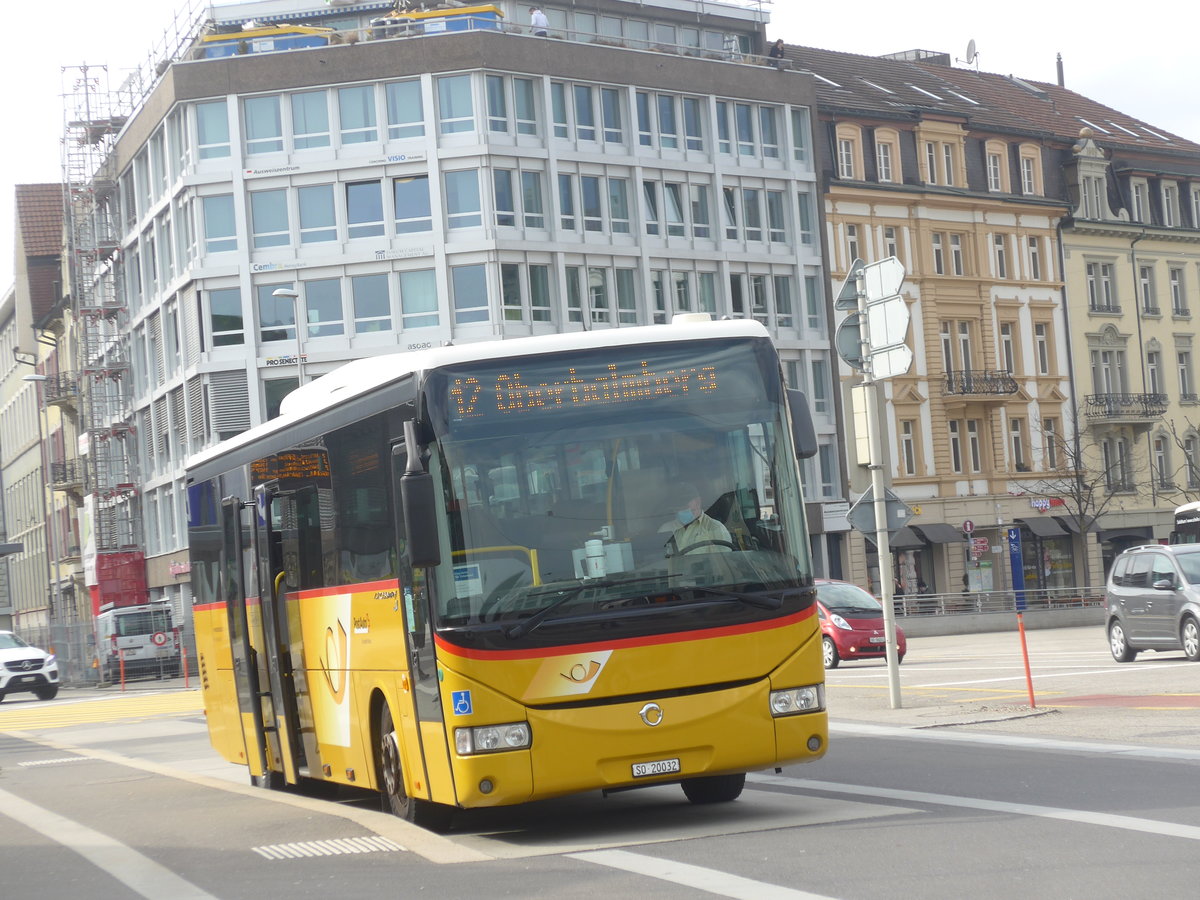 (223'963) - Flury, Balm - SO 20'032 - Irisbus am 4. M�rz 2021 beim Hauptbahnhof Solothurn