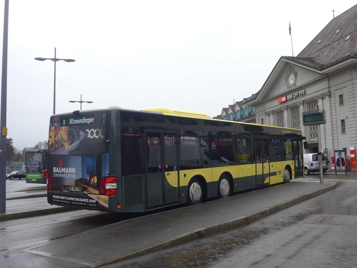 (224'047) - STI Thun - Nr. 188/BE 804'188 - MAN am 8. M�rz 2021 beim Bahnhof Thun