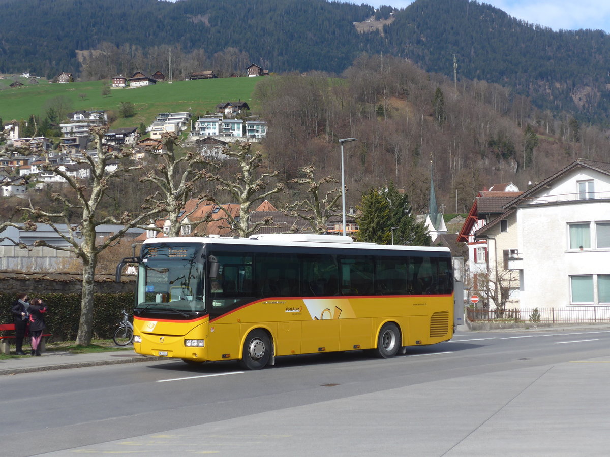 (224'058) - PostAuto Zentralschweiz - Nr. 3/OW 10'006 - Irisbus (ex Dillier, Sarnen Nr. 3) am 13. M�rz 2021 beim Bahnhof Sarnen