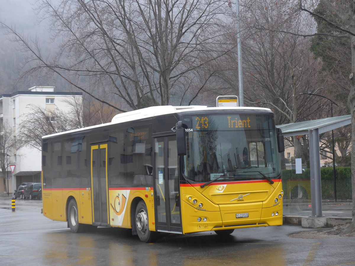 (224'223) - TMR Martigny - Nr. 130/VS 219'515 - Volvo am 14. M�rz 2021 beim Bahnhof Martigny