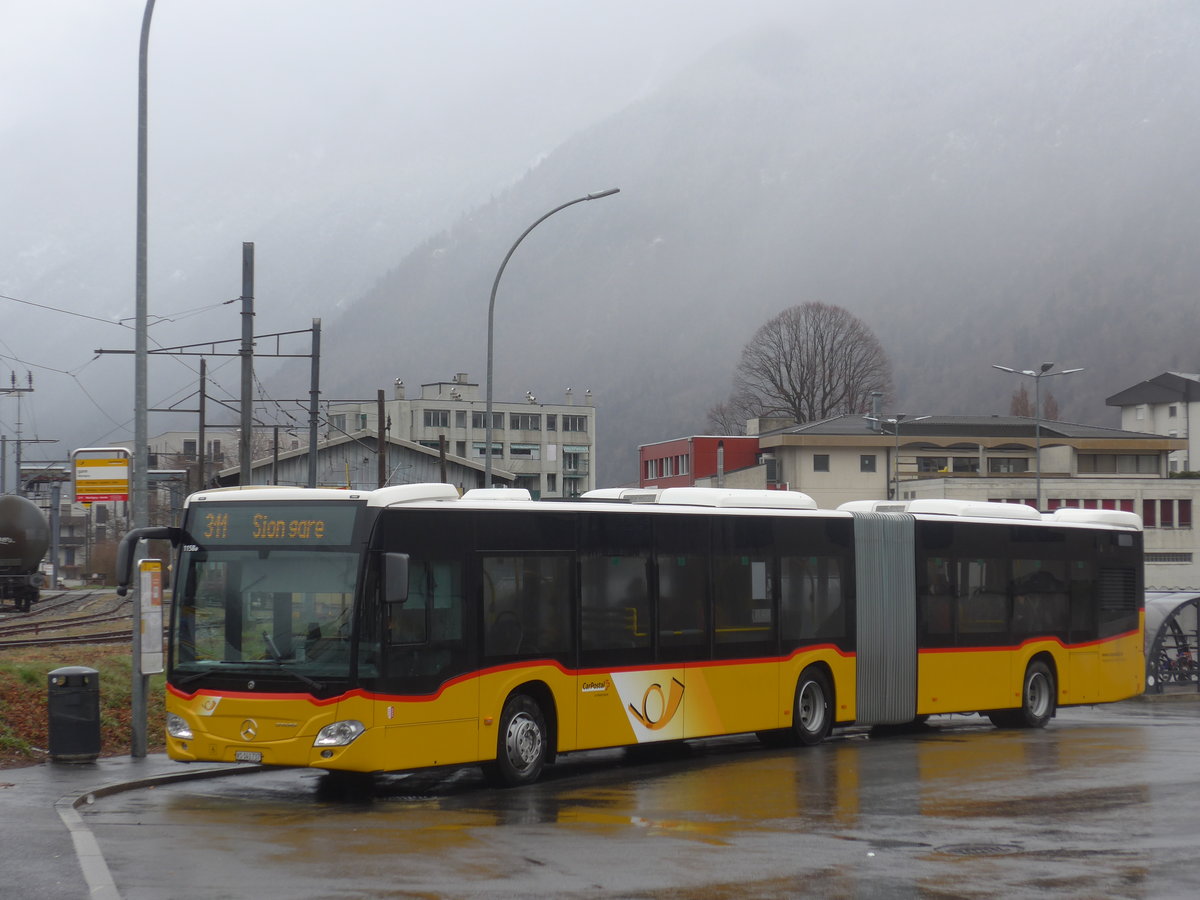 (224'227) - Buchard, Leytron - VS 141'737 - Mercedes am 14. M�rz 2021 beim Bahnhof Martigny