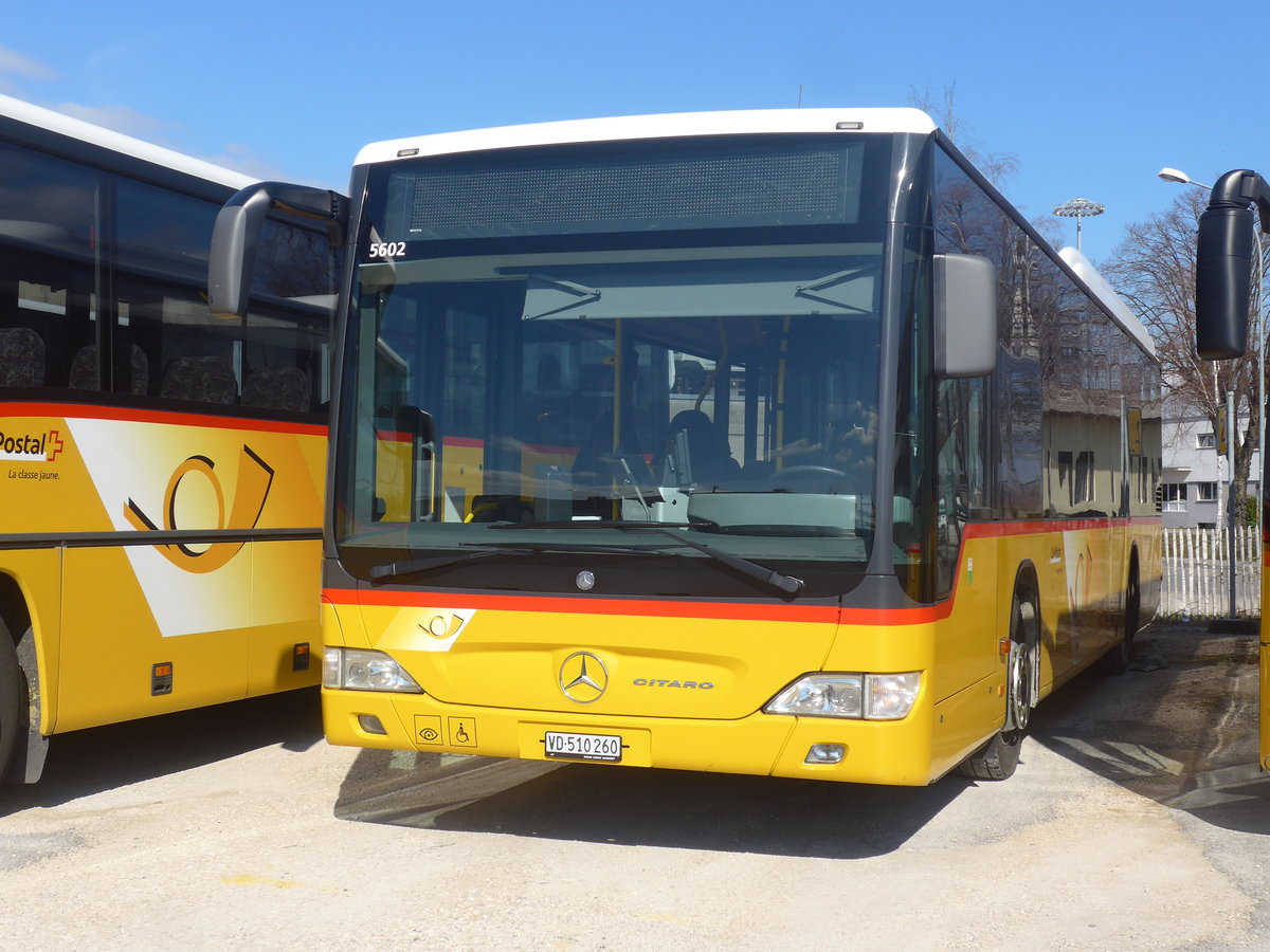 (224'309) - CarPostal Ouest - VD 510'260 - Mercedes am 20. M�rz 2021 in Yverdon, Garage