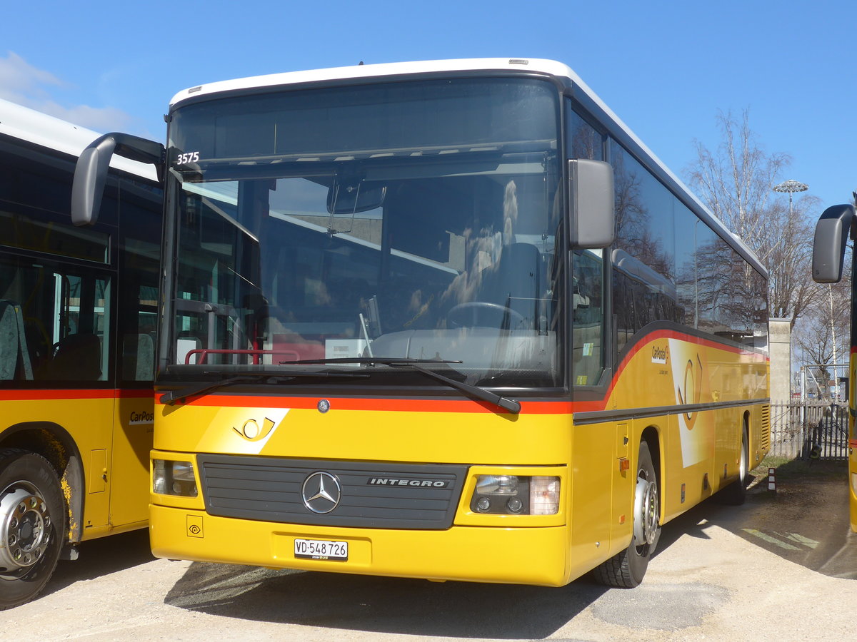 (224'310) - CarPostal Ouest - VD 548'726 - Mercedes am 20. M�rz 2021 in Yverdon, Garage
