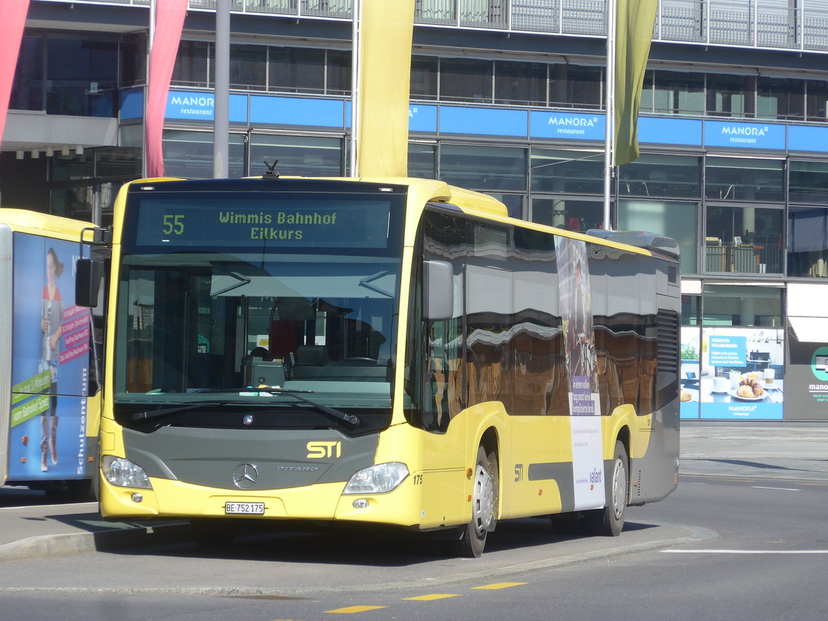 (224'331) - STI Thun - Nr. 175/BE 752'175 - Mercedes am 21. M�rz 2021 beim Bahnhof Thun