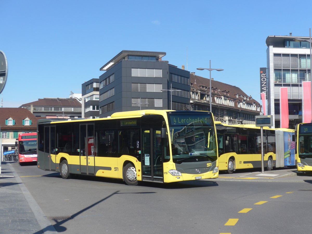 (224'335) - STI Thun - Nr. 179/BE 752'179 - Mercedes am 21. M�rz 2021 beim Bahnhof Thun