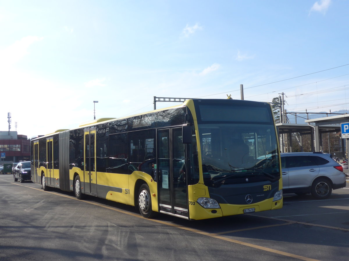 (224'342) - STI Thun - Nr. 703/BE 754'703 - Mercedes am 22. M�rz 2021 in Thun, CarTerminal