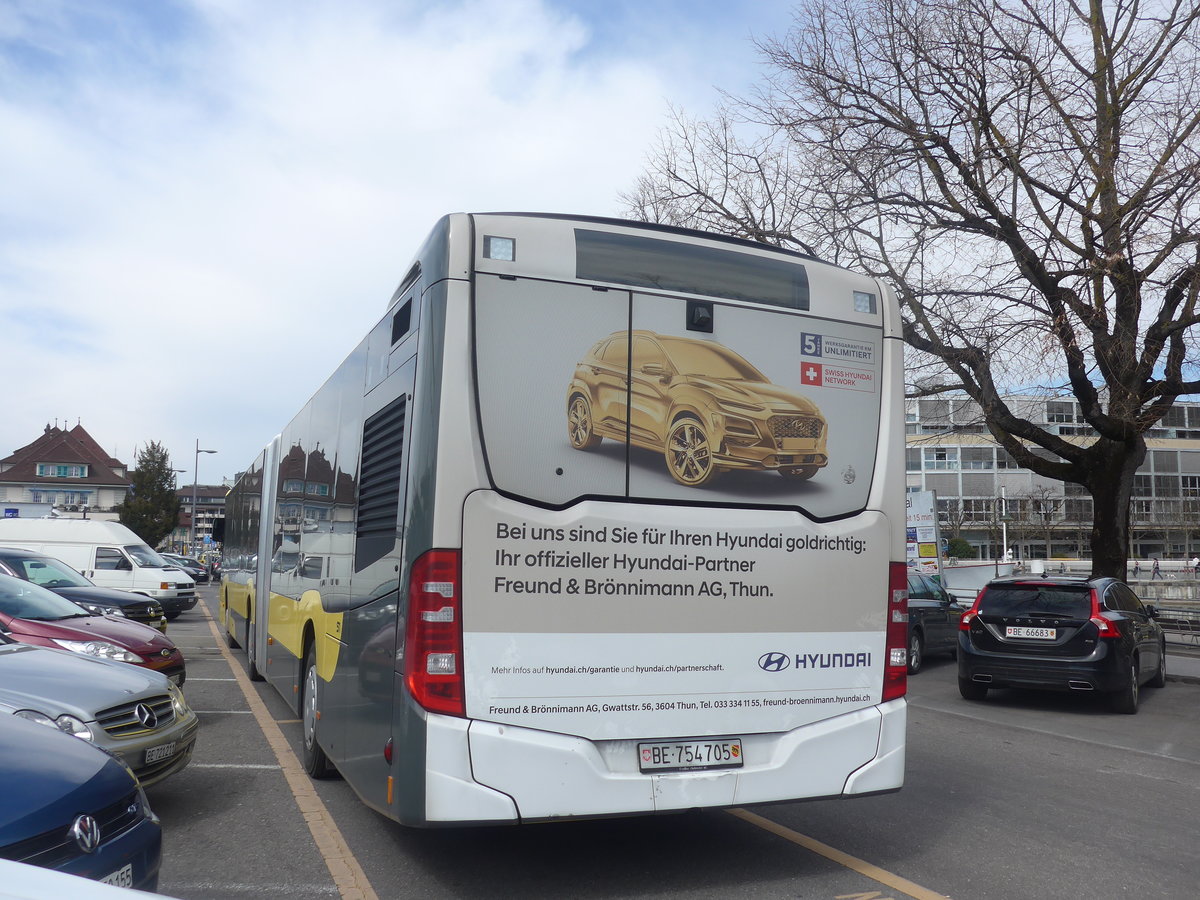 (224'350) - STI Thun - Nr. 705/BE 754'705 - Mercedes am 26. M�rz 2021 in Thun, CarTerminal