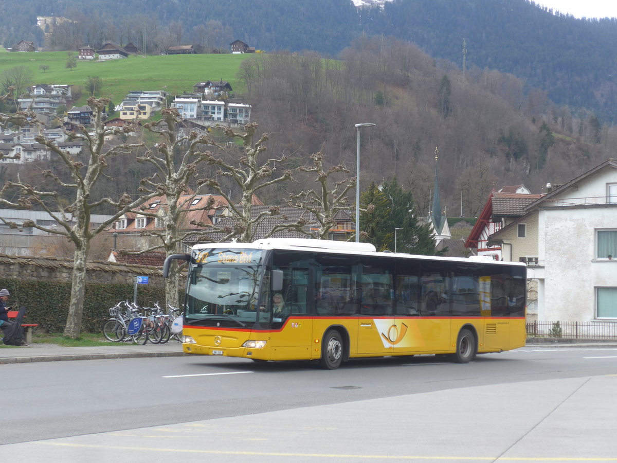 (224'372) - PostAuto Zentralschweiz - Nr. 31/NW 348 - Mercedes (ex Thepra, Stans Nr. 31) am 27. M�rz 2021 beim Bahnhof Sarnen