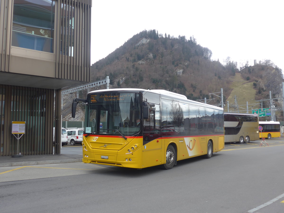 (224'396) - Huber, Entlebuch - LU 247'814 - Volvo am 27. M�rz 2021 beim Bahnhof Stansstad