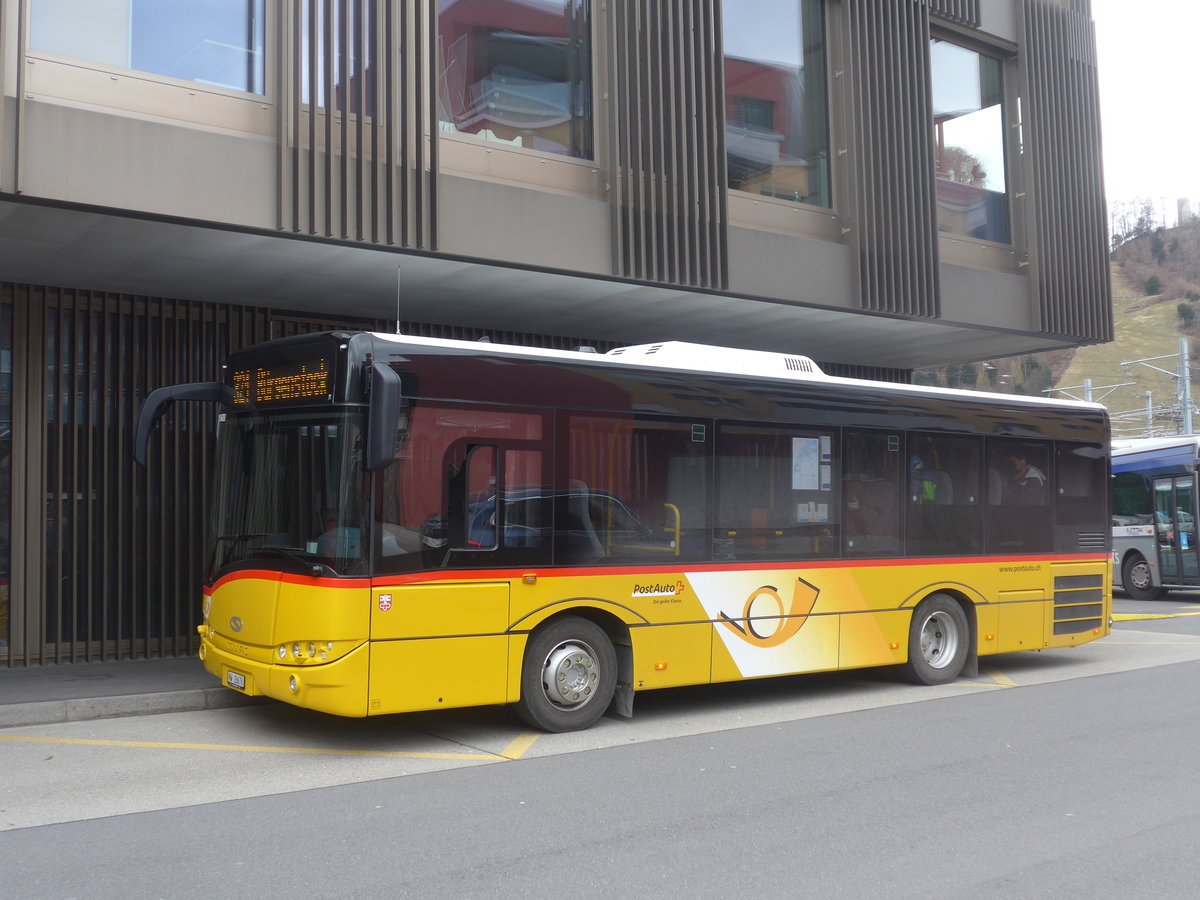 (224'422) - PostAuto Zentralschweiz - NW 26'676 - Solaris am 27. M�rz 2021 beim Bahnhof Stansstad