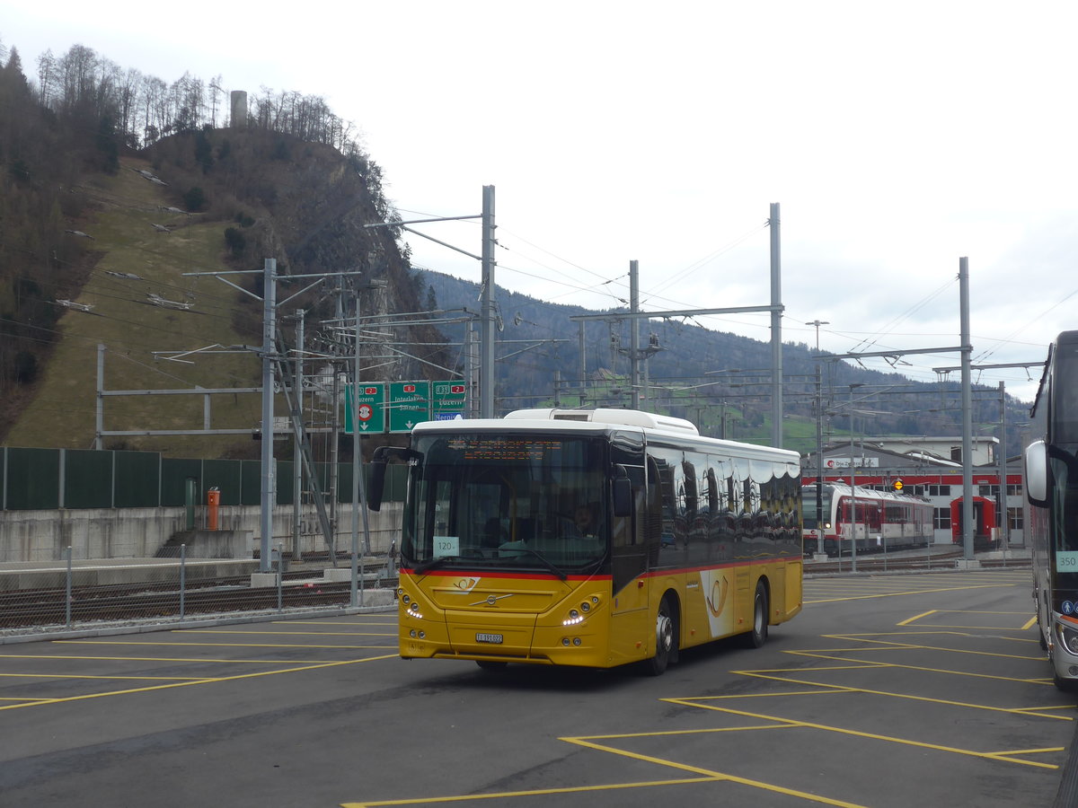(224'445) - Marchetti, Airolo - TI 191'022 - Volvo am 27. M�rz 2021 beim Bahnhof Stansstad