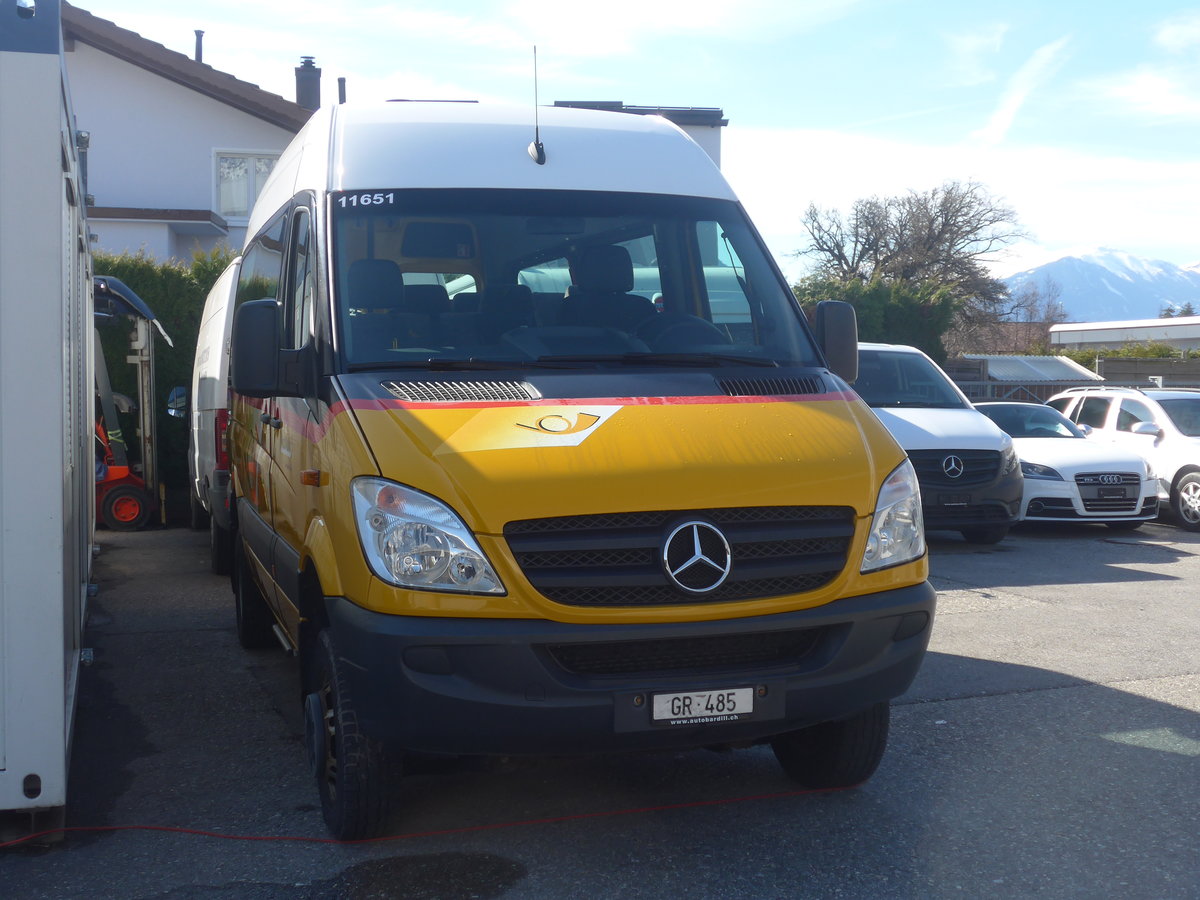(224'498) - Bardill, Landquart - GR 485 - Mercedes am 28. M�rz 2021 in Landquart, Garage