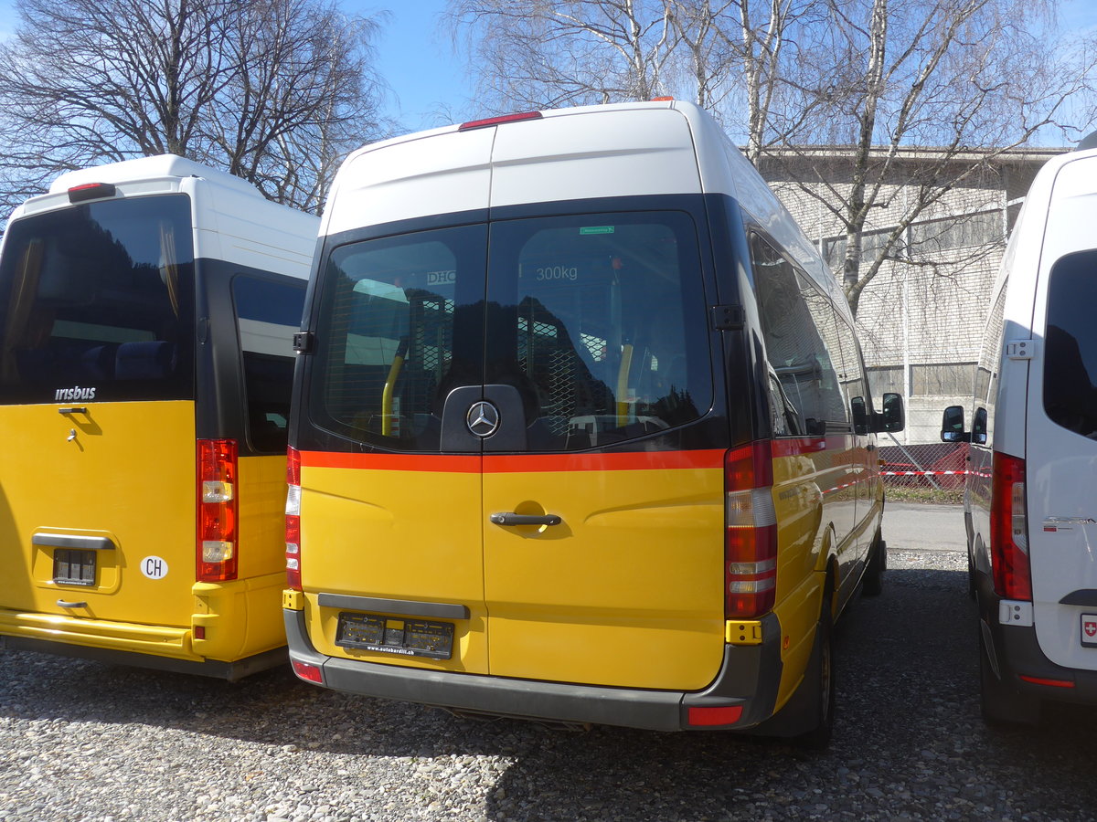 (224'500) - PostAuto Graub�nden - (GR 175'248) - Mercedes (ex PostAuto Ostschweiz; ex Haas, Eggerstanden) am 28. M�rz 2021 in Landquart, Garage Bardill