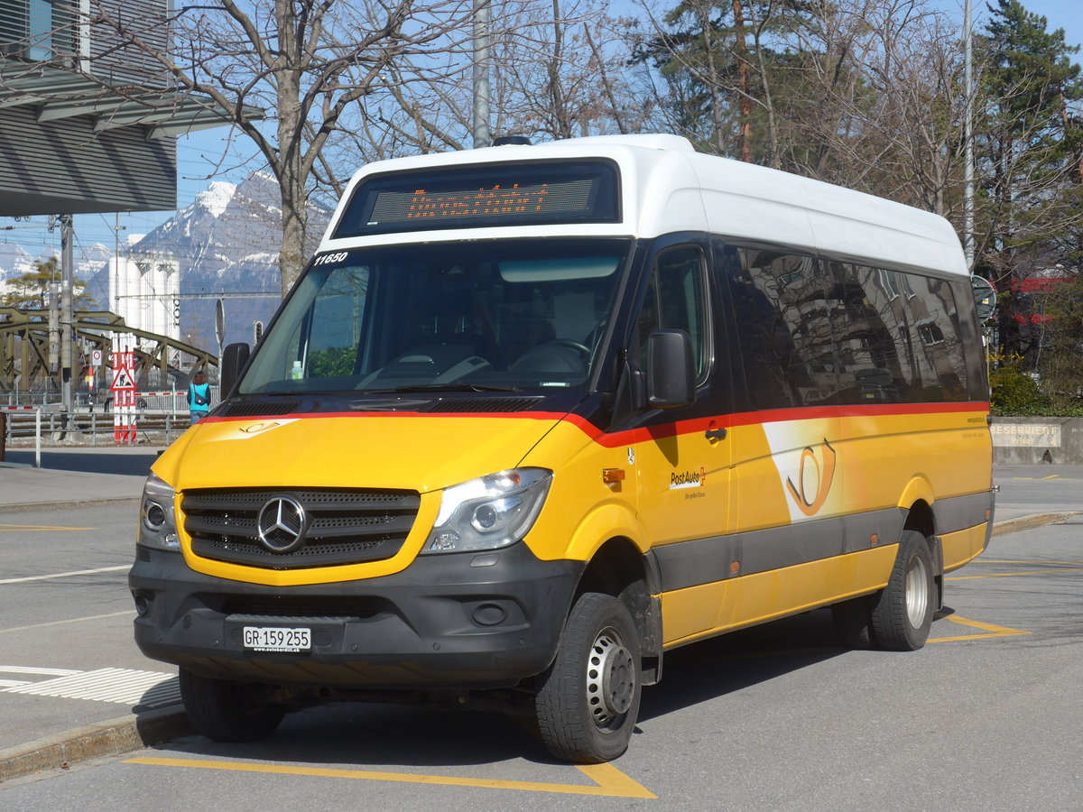 (224'511) - Bardill, Landquart - GR 159'255 - Mercedes am 28. M�rz 2021 beim Bahnhof Landquart