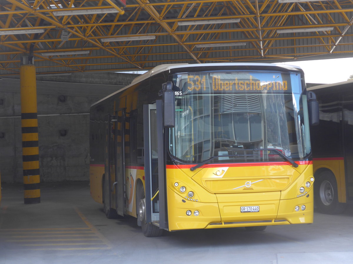 (224'519) - PostAuto Graub�nden - GR 170'440 - Volvo am 28. M�rz 2021 in Thusis, Postautostation