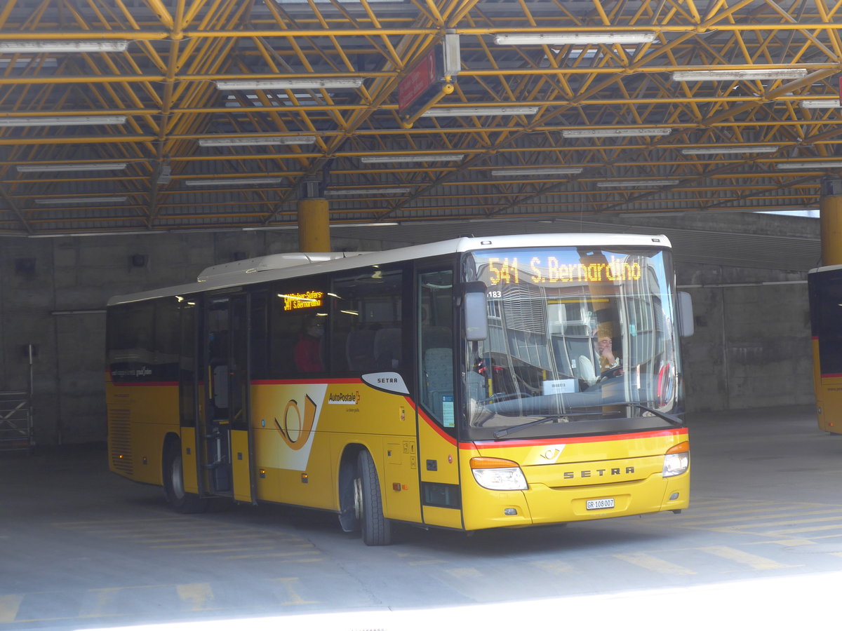 (224'529) - TpM, Mesocco - Nr. 7/GR 108'007 - Setra am 28. M�rz 2021 in Thusis, Postautostation