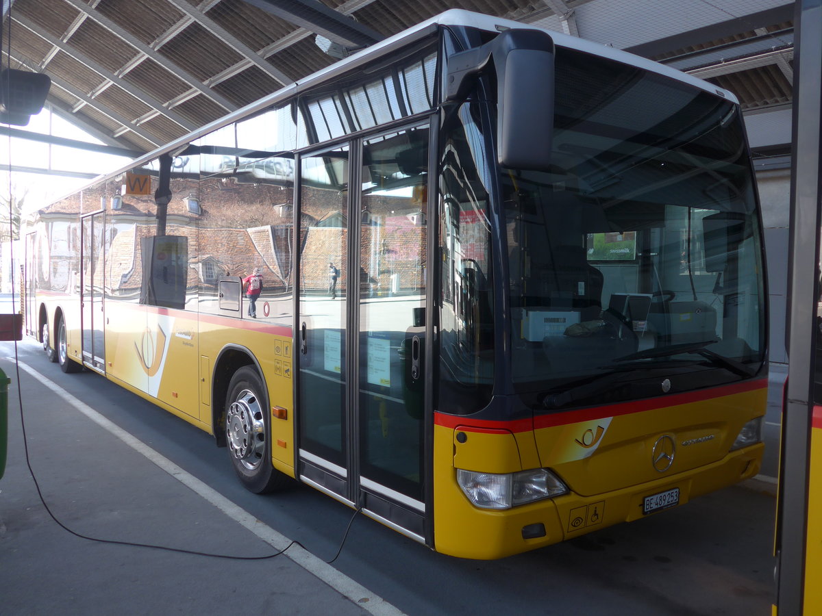 (224'615) - PostAuto Bern - BE 489'253 - Mercedes (ex AVA Biel Nr. 5) am 29. M�rz 2021 in Bern, Postautostation