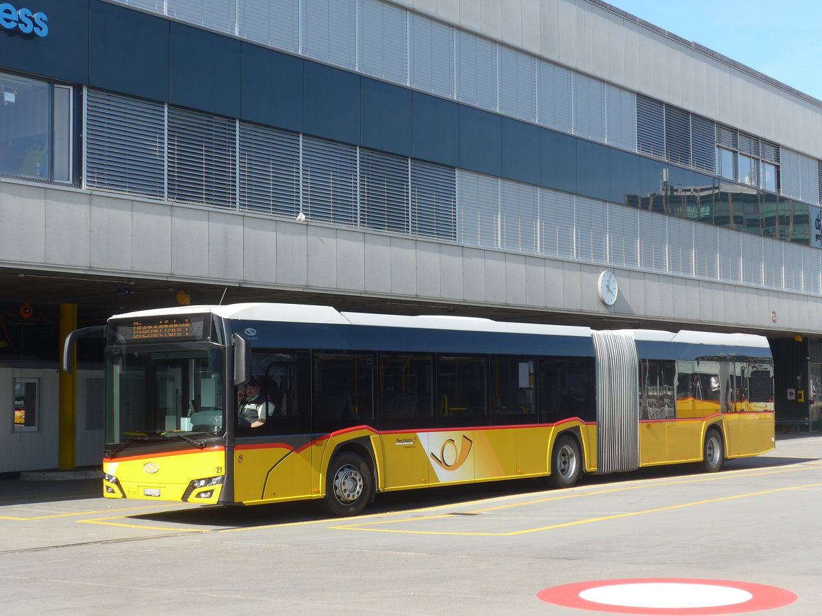 (224'617) - Steiner, Ortschwaben - Nr. 21/BE 344'334 - Solaris am 29. M�rz 2021 in Bern, Postautostation
